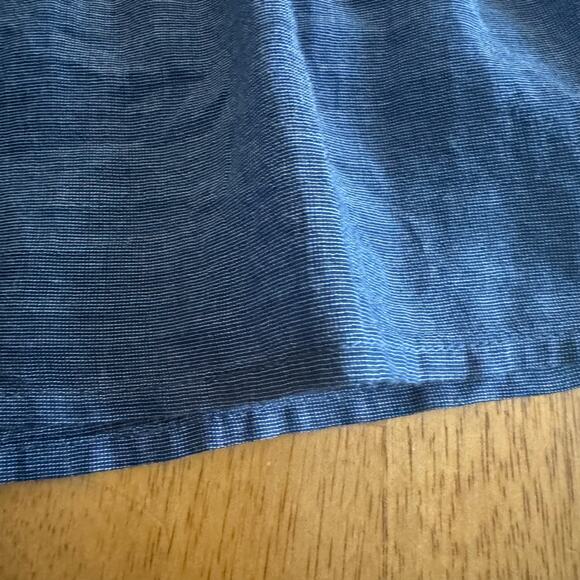 Blue Tiered Cottage Core A Line Skirt Size Petite Small Peasant Boho Cowgirl - Picture 8 of 9